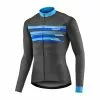 Maillot ML Rival -Activo Soldes Boutique RIVAL LS JERSEY BALCK BLUE FRONT 01